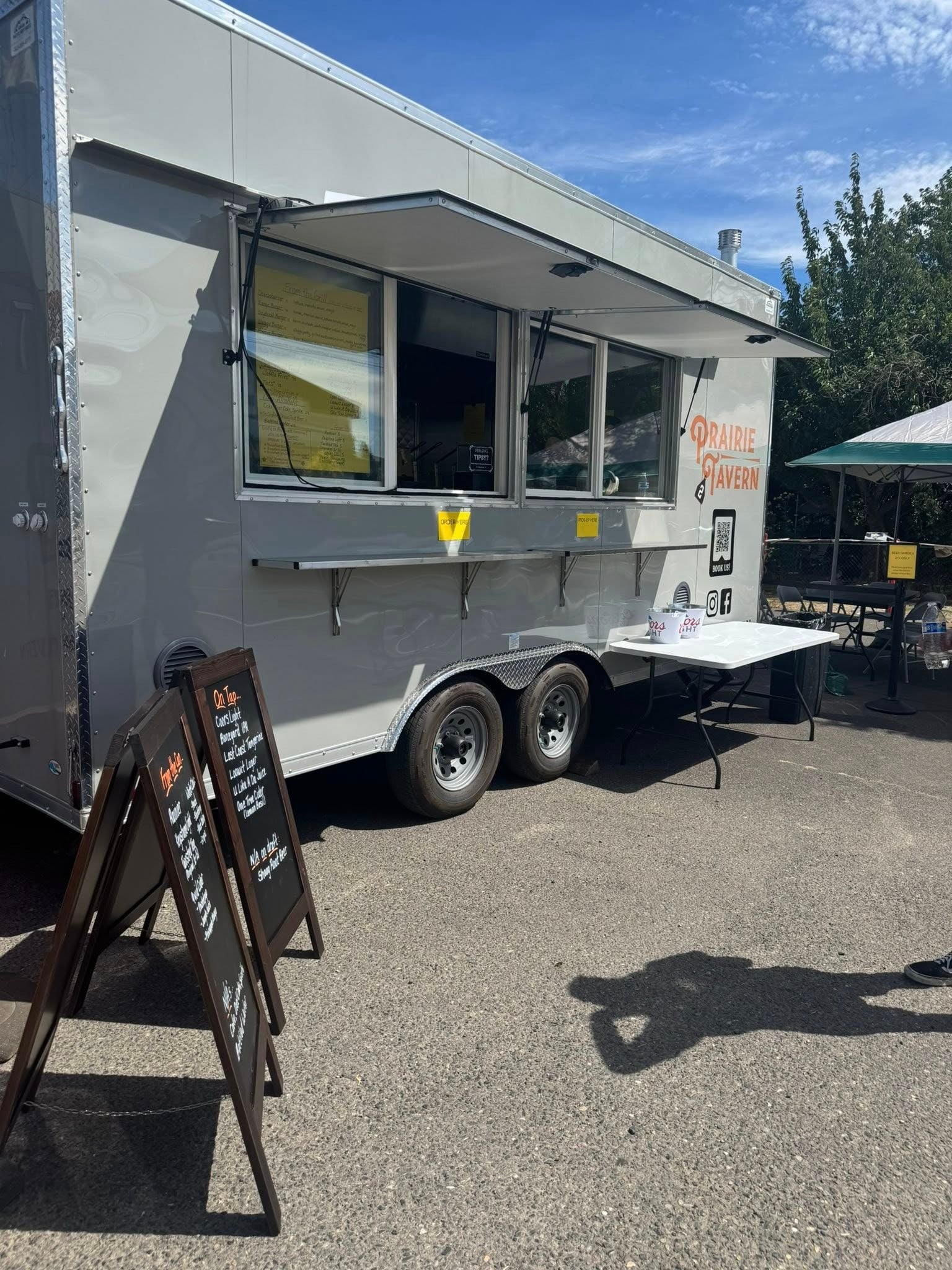The Prairie Tavern food truck service window